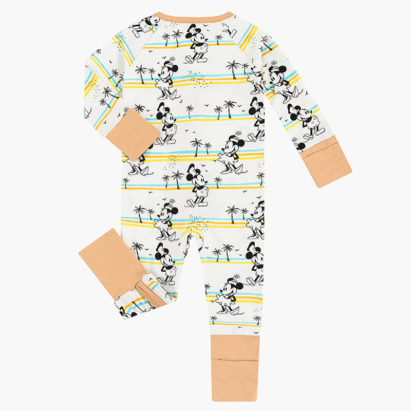 Mouse Palm Tree Bamboo Baby Zippy Pajama