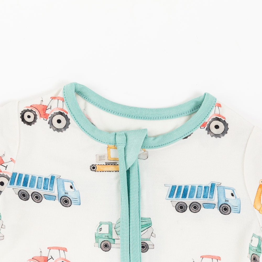 북유럽 드림 잔디 녹색 패턴 짧은 대나무 지피 아기 장난 꾸러기