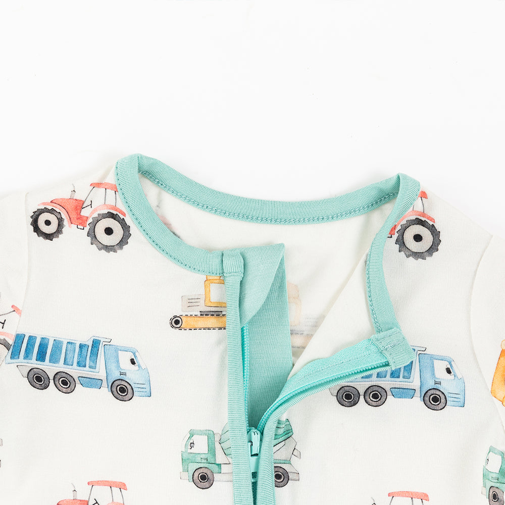 북유럽 드림 잔디 녹색 패턴 짧은 대나무 지피 아기 장난 꾸러기