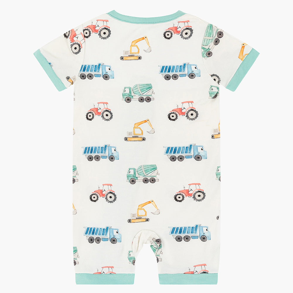 북유럽 드림 잔디 녹색 패턴 짧은 대나무 지피 아기 장난 꾸러기