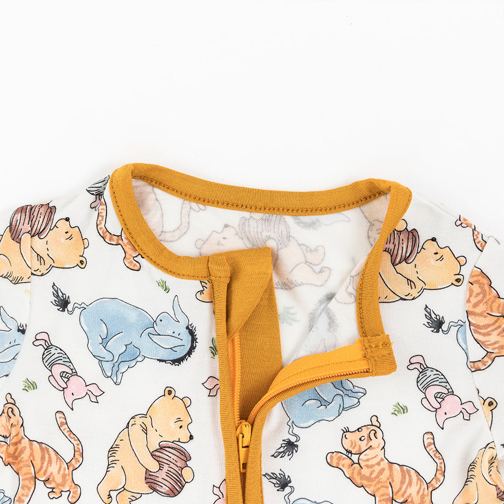 북유럽 드림 잔디 녹색 패턴 짧은 대나무 지피 아기 장난 꾸러기