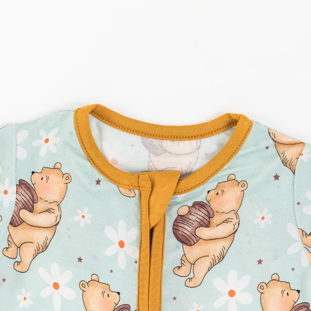 Nordic Dreams Grass Green Pattern court Bamboo Zippy Baby Baber