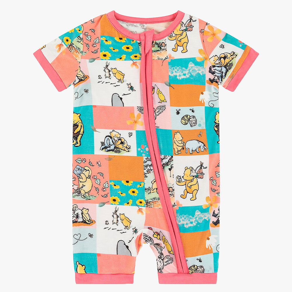 북유럽 드림 잔디 녹색 패턴 짧은 대나무 지피 아기 장난 꾸러기