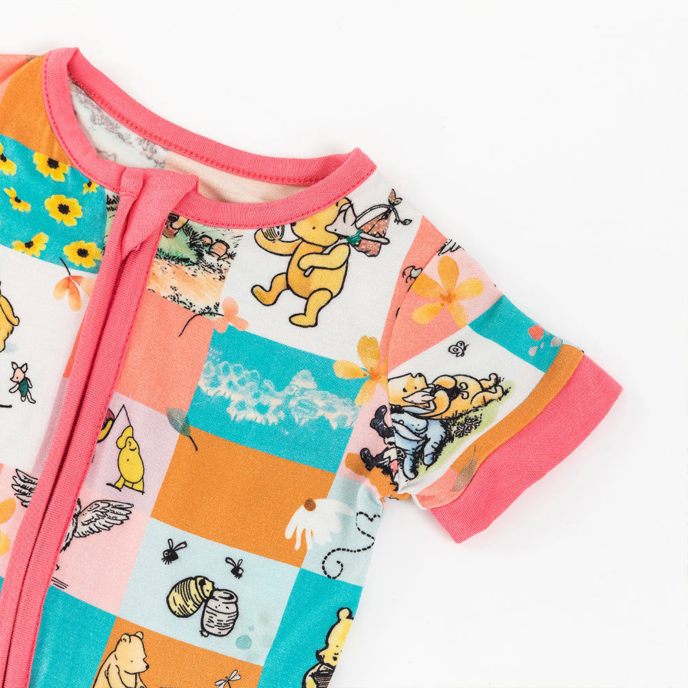 북유럽 드림 잔디 녹색 패턴 짧은 대나무 지피 아기 장난 꾸러기