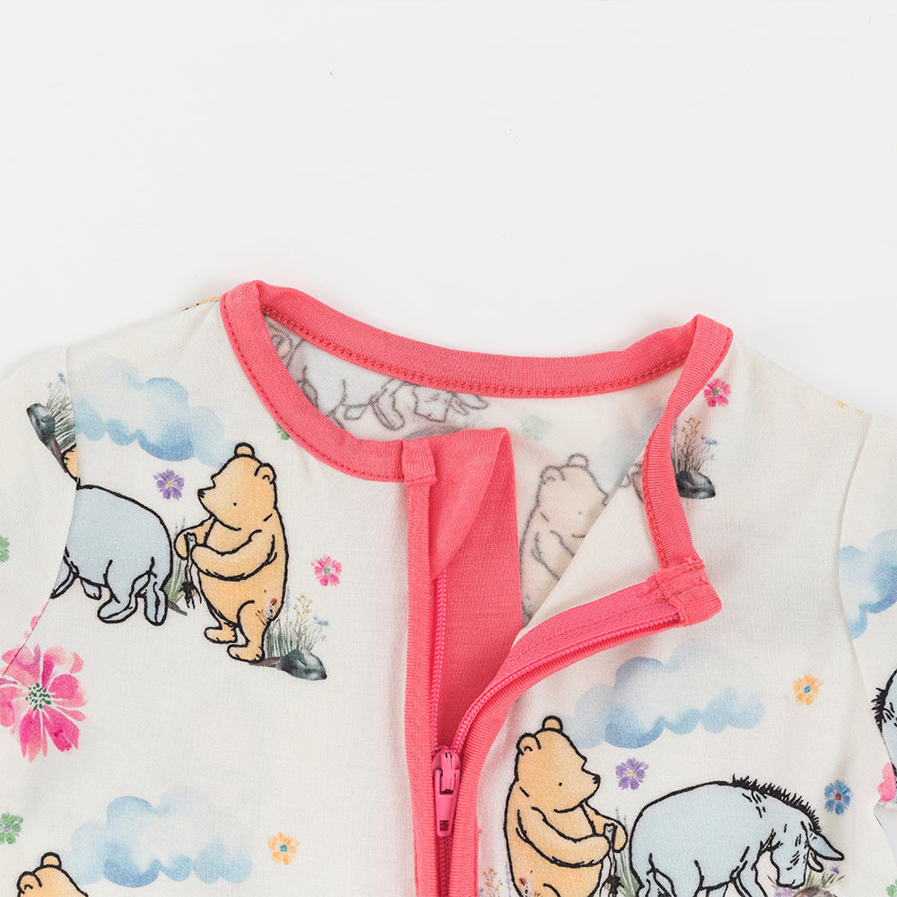 북유럽 드림 잔디 녹색 패턴 짧은 대나무 지피 아기 장난 꾸러기