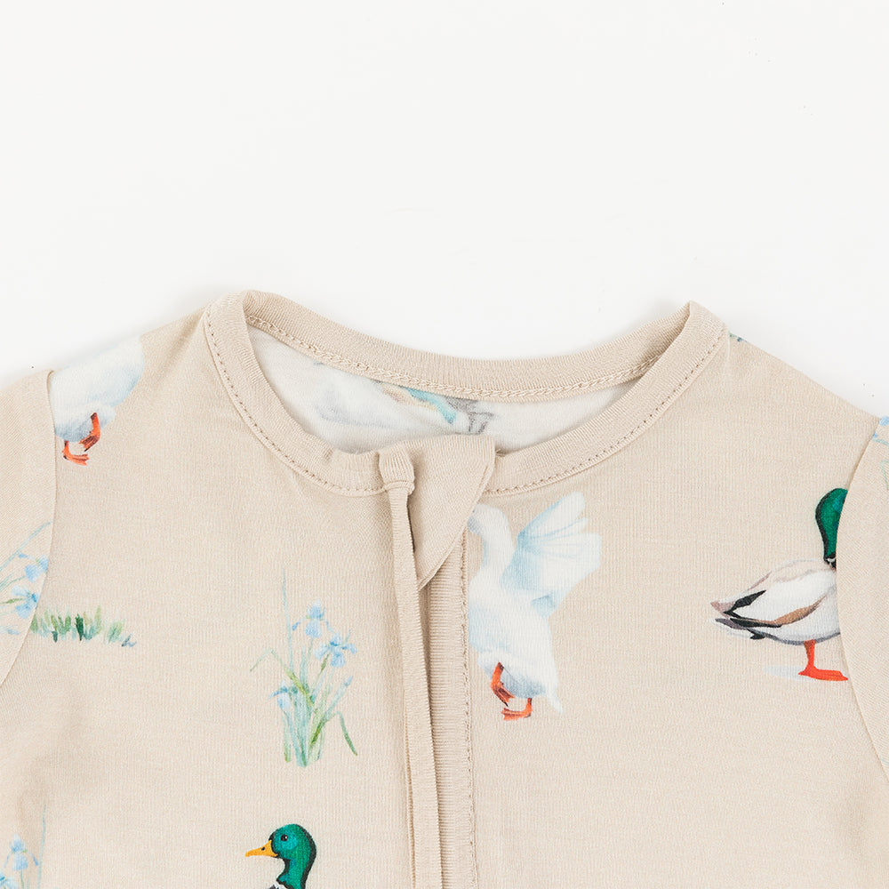 북유럽 드림 잔디 녹색 패턴 짧은 대나무 지피 아기 장난 꾸러기