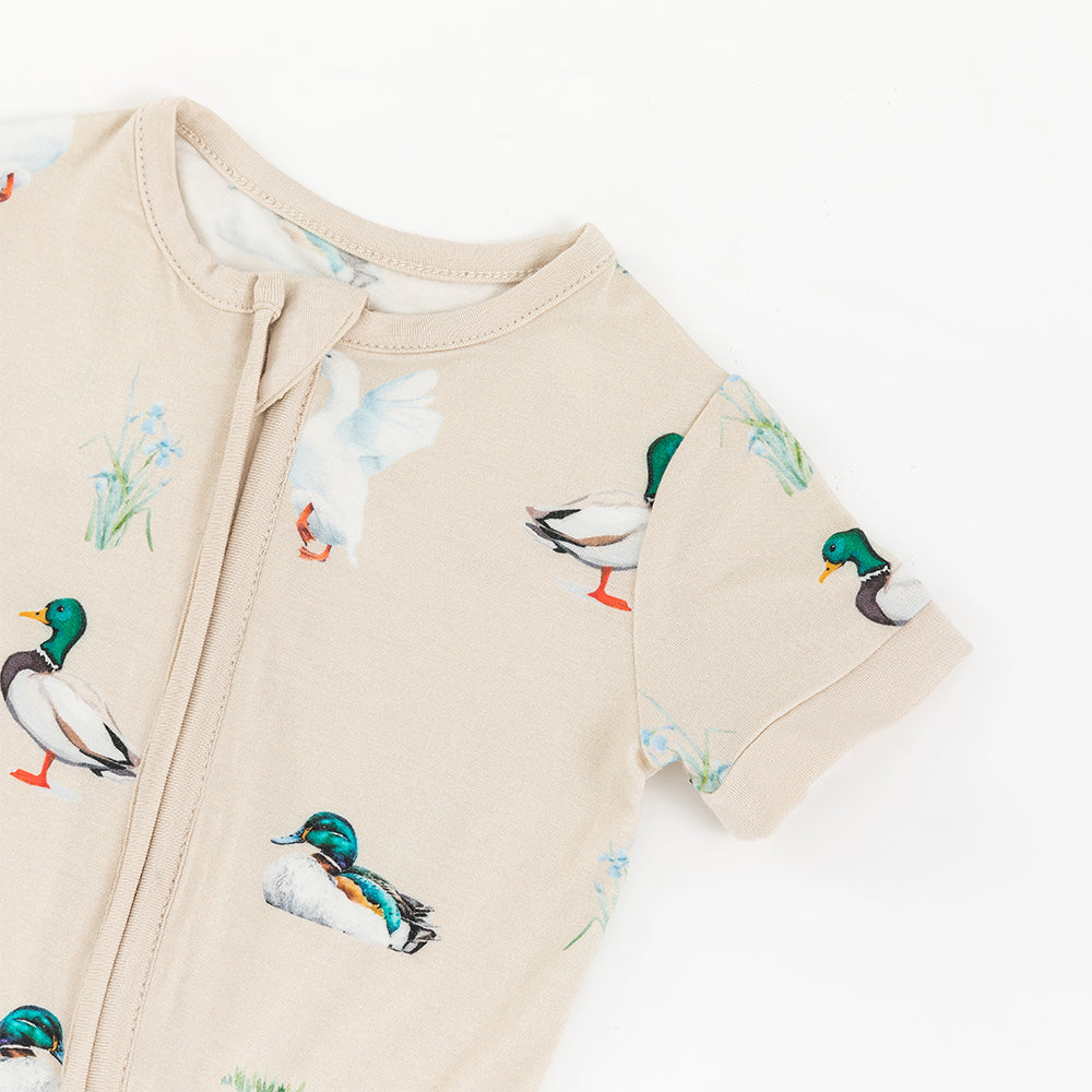 북유럽 드림 잔디 녹색 패턴 짧은 대나무 지피 아기 장난 꾸러기