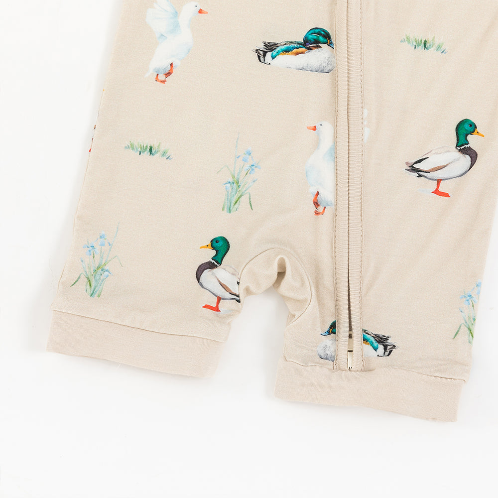 북유럽 드림 잔디 녹색 패턴 짧은 대나무 지피 아기 장난 꾸러기