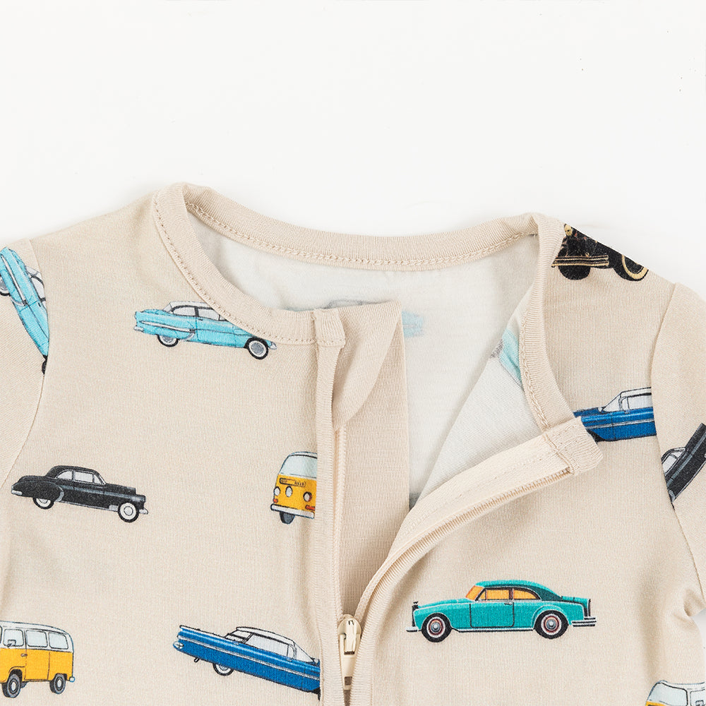 북유럽 드림 잔디 녹색 패턴 짧은 대나무 지피 아기 장난 꾸러기