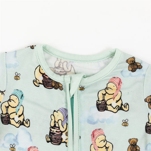 Bamboo Romper Pajama Shorts Set