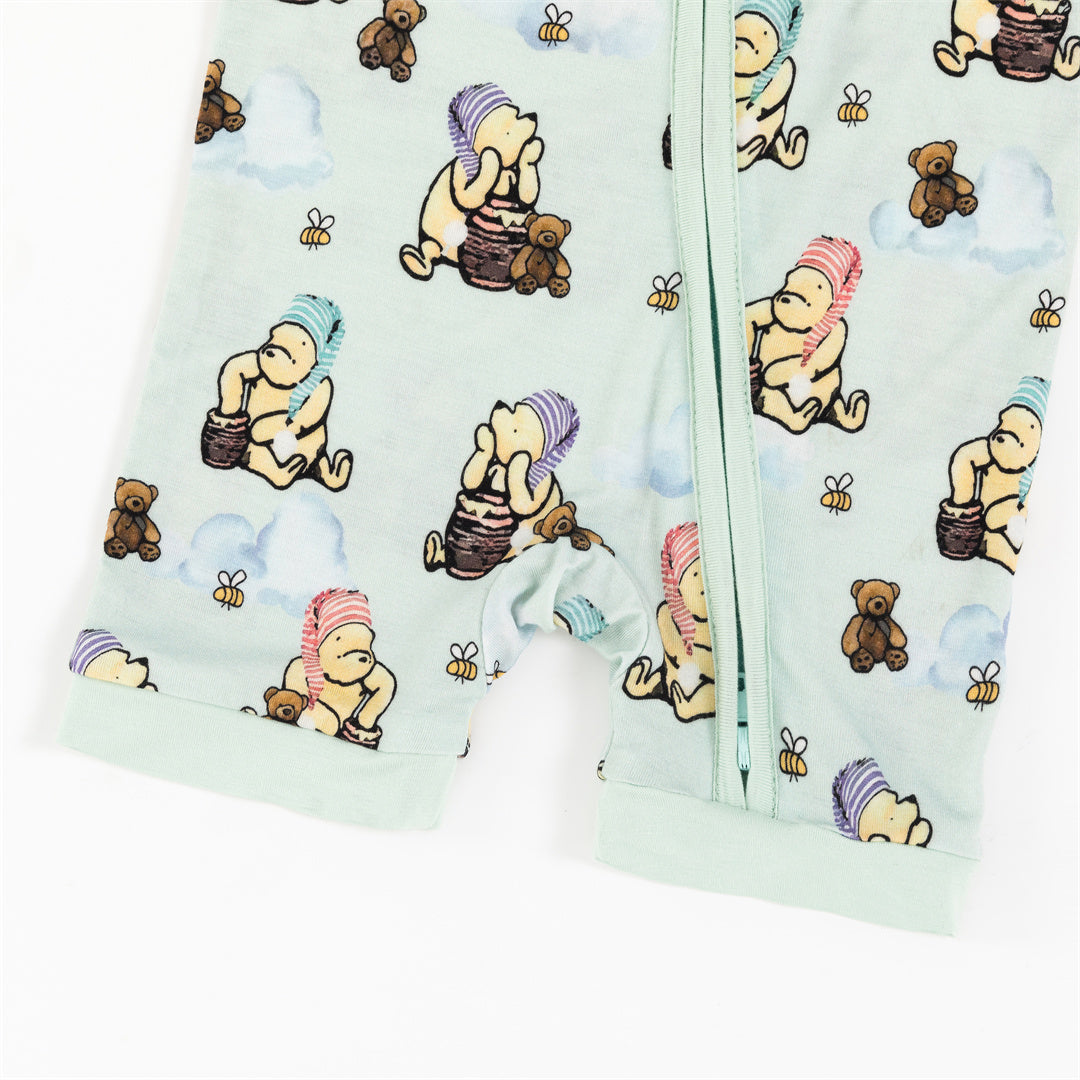 Bamboo Romper Pajama Shorts Set