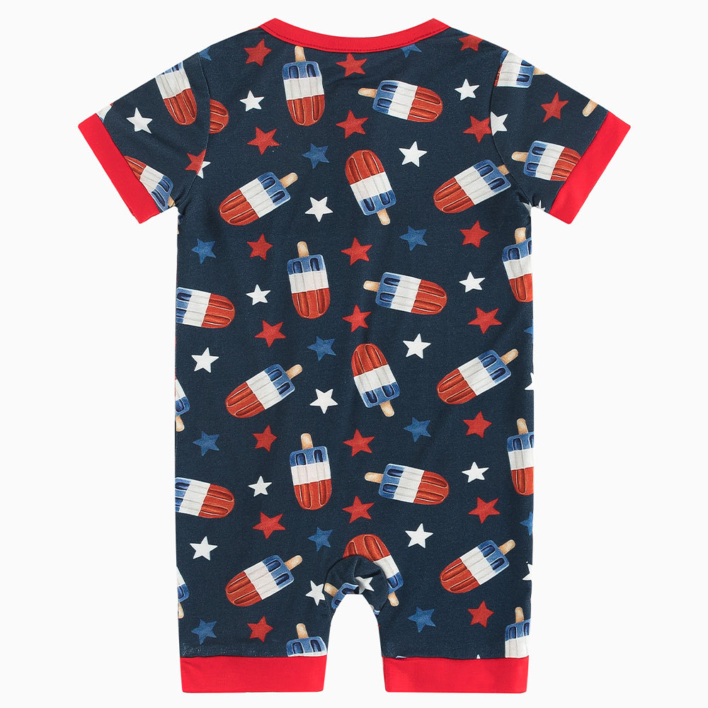 북유럽 드림 잔디 녹색 패턴 짧은 대나무 지피 아기 장난 꾸러기