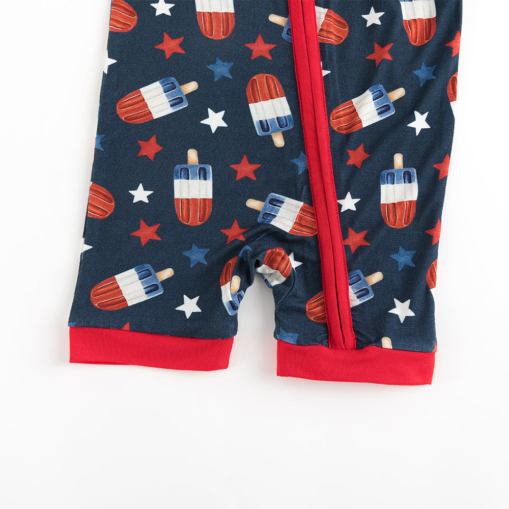 4th of July Ice Cream Bamboo Short Bamboo Zippy Baby Romper