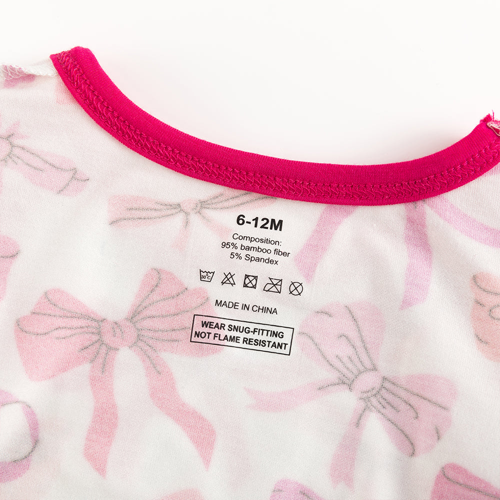 북유럽 드림 풀 그린 패턴 대나무 여름 파자마 반바지 세트