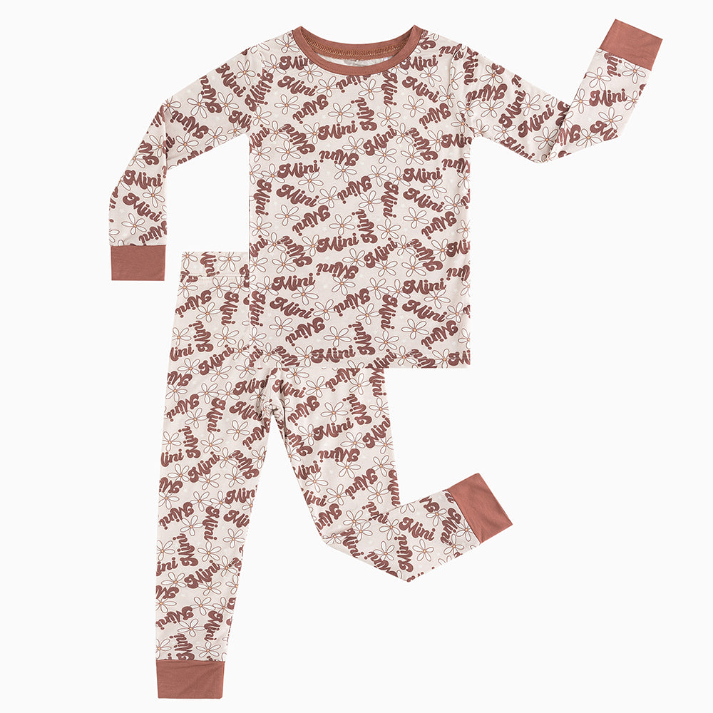 Mini Daisy Bamboo Long Sleeve Pajama Set