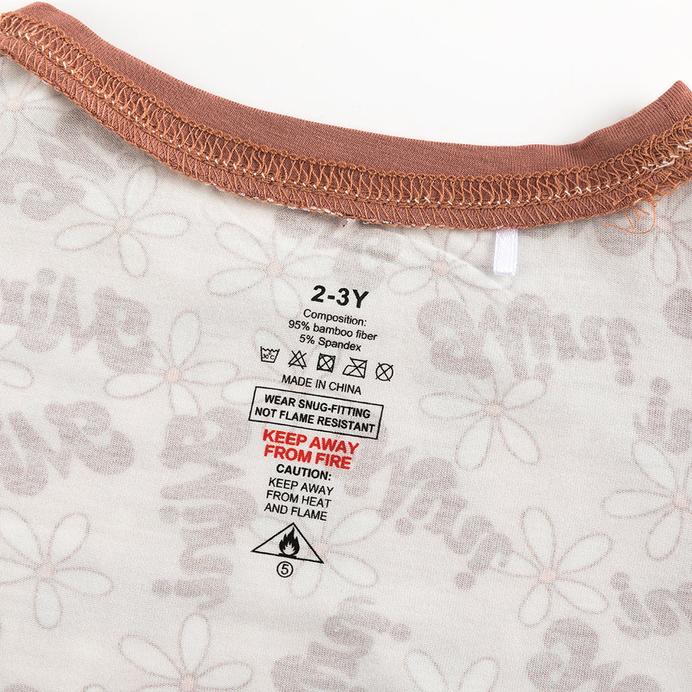 Mini Daisy Bamboo Long Sleeve Pajama Set