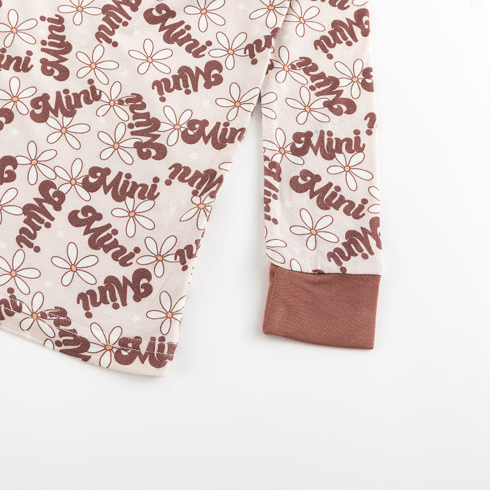 Mini Daisy Bamboo Long Sleeve Pajama Set