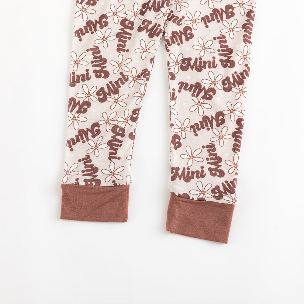 Mini Daisy Bamboo Long Sleeve Pajama Set