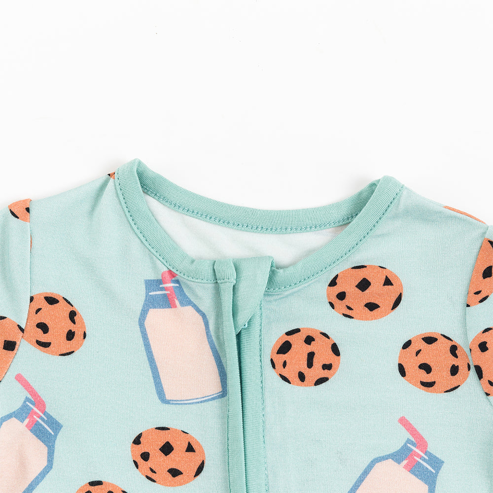 Cookies Milk Short Bamboo Zippy Baby Romper