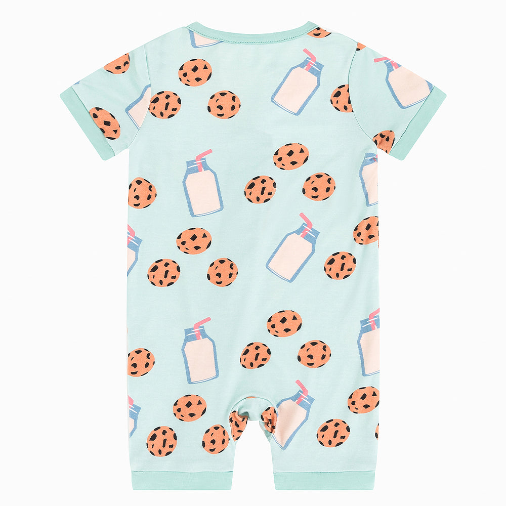 Cookies Milk Short Bamboo Zippy Baby Romper