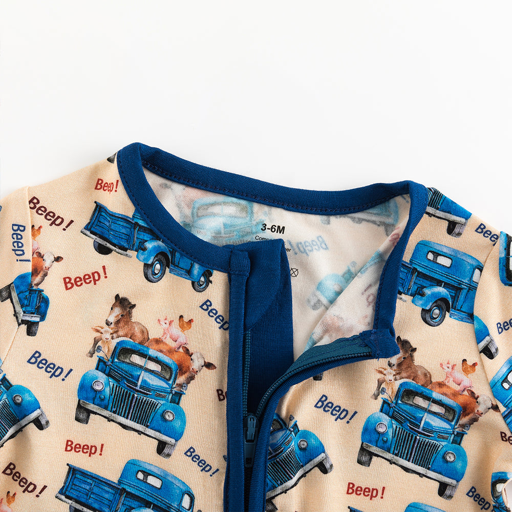 북유럽 드림 잔디 녹색 패턴 짧은 대나무 지피 아기 장난 꾸러기