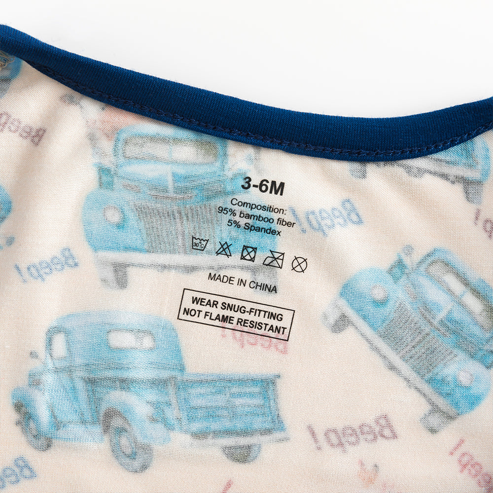 북유럽 드림 잔디 녹색 패턴 짧은 대나무 지피 아기 장난 꾸러기