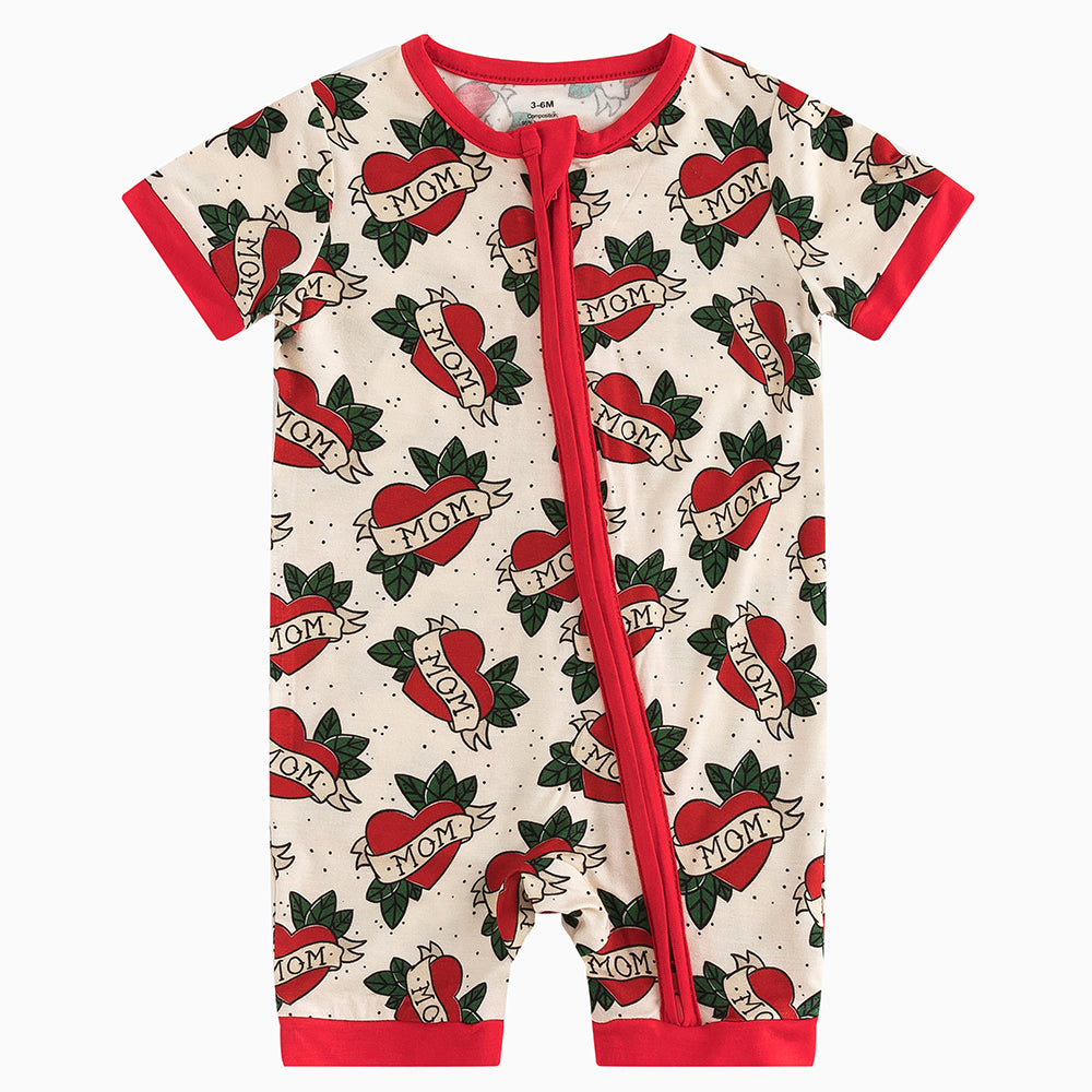 북유럽 드림 잔디 녹색 패턴 짧은 대나무 지피 아기 장난 꾸러기