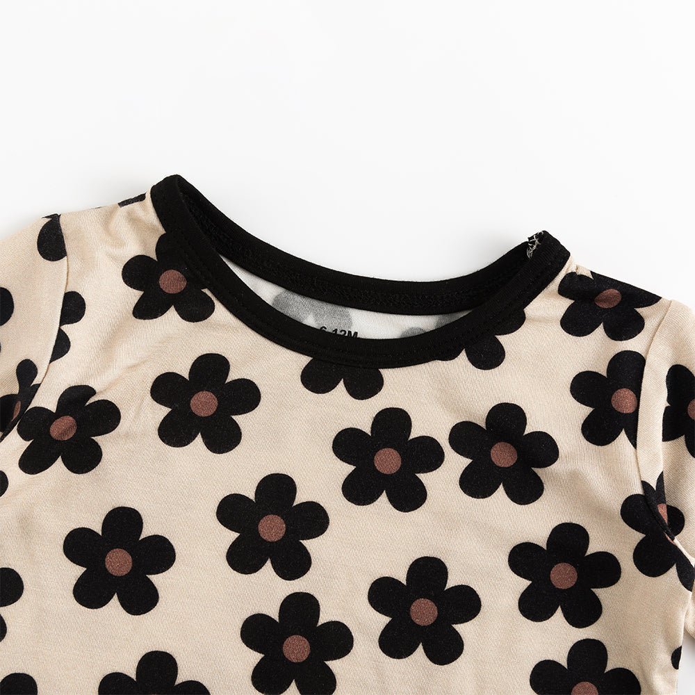 북유럽 드림 풀 그린 패턴 대나무 여름 파자마 반바지 세트