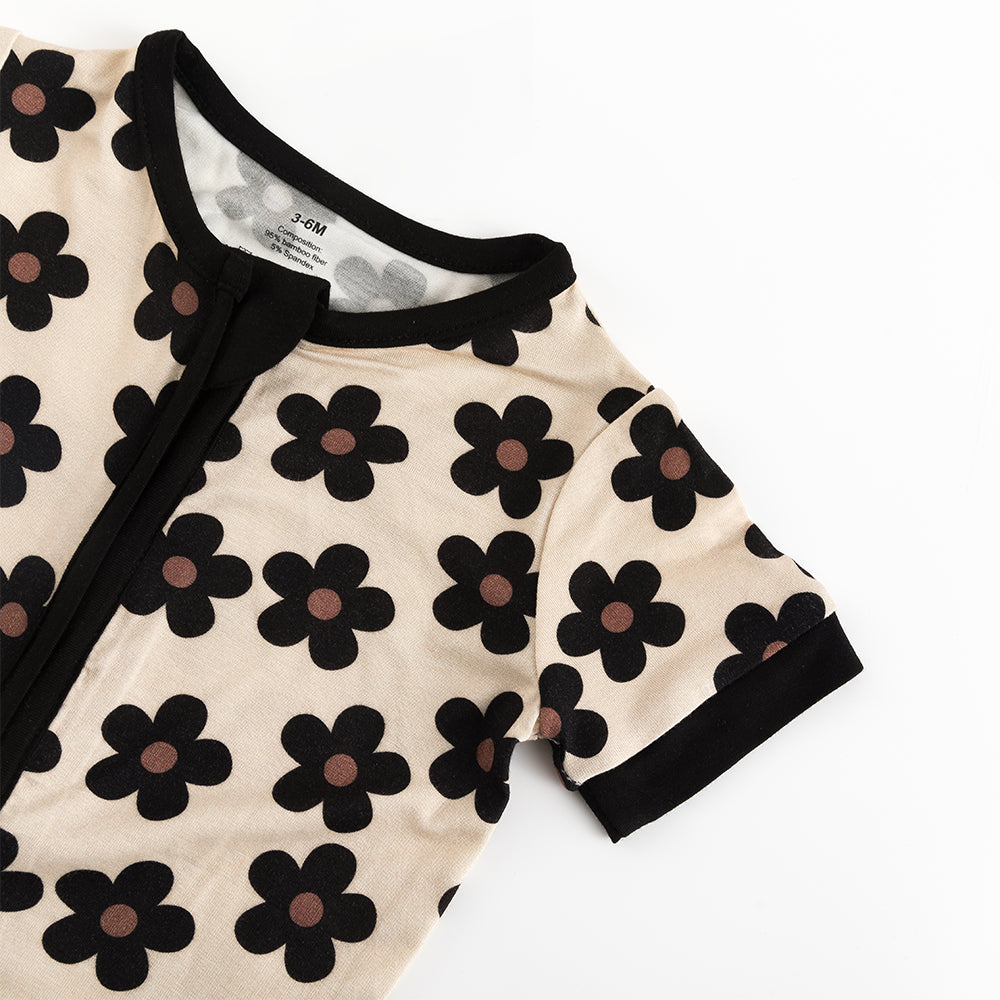 북유럽 드림 잔디 녹색 패턴 짧은 대나무 지피 아기 장난 꾸러기