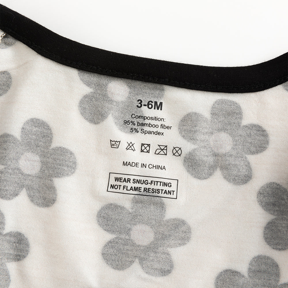 북유럽 드림 잔디 녹색 패턴 짧은 대나무 지피 아기 장난 꾸러기