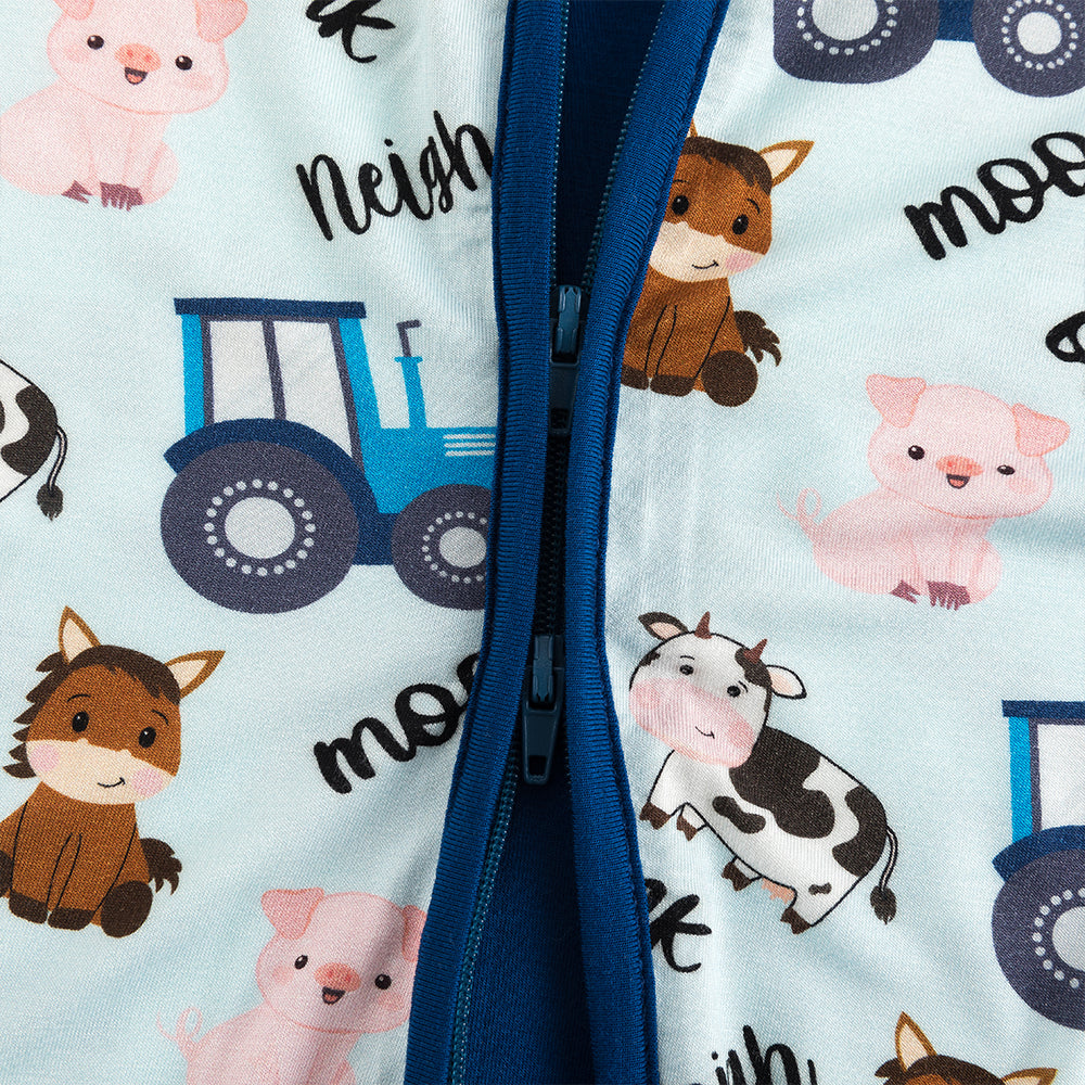 북유럽 드림 잔디 녹색 패턴 짧은 대나무 지피 아기 장난 꾸러기