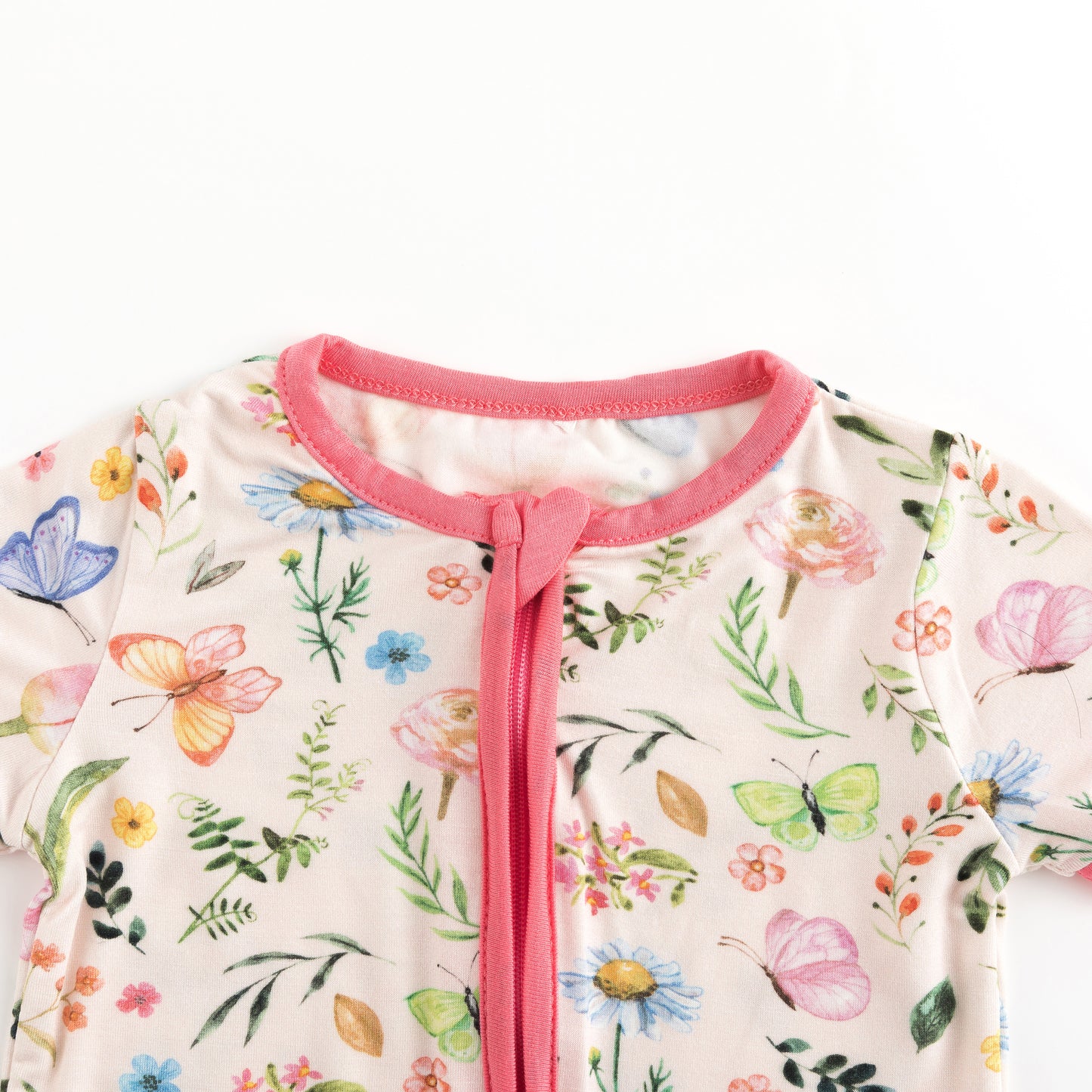 북유럽 드림 잔디 녹색 패턴 짧은 대나무 지피 아기 장난 꾸러기