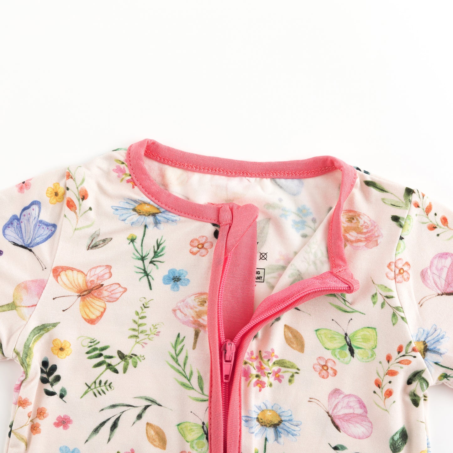 북유럽 드림 잔디 녹색 패턴 짧은 대나무 지피 아기 장난 꾸러기