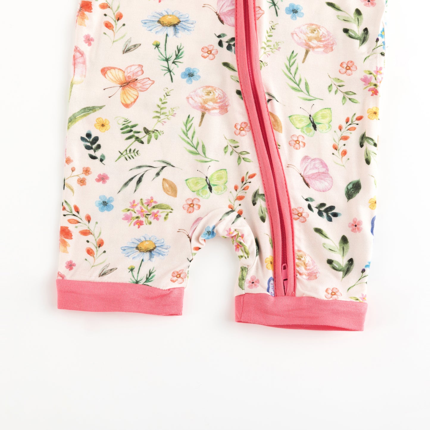 북유럽 드림 잔디 녹색 패턴 짧은 대나무 지피 아기 장난 꾸러기