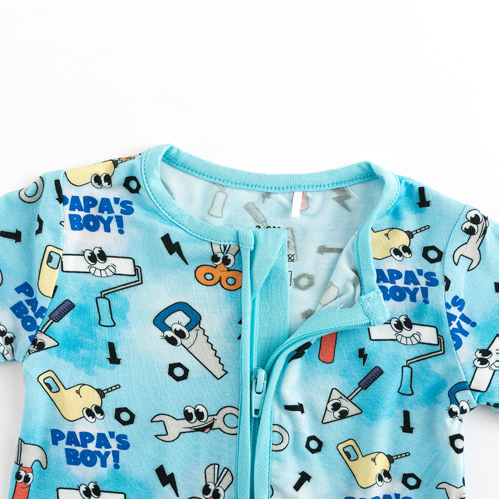 북유럽 드림 잔디 녹색 패턴 짧은 대나무 지피 아기 장난 꾸러기