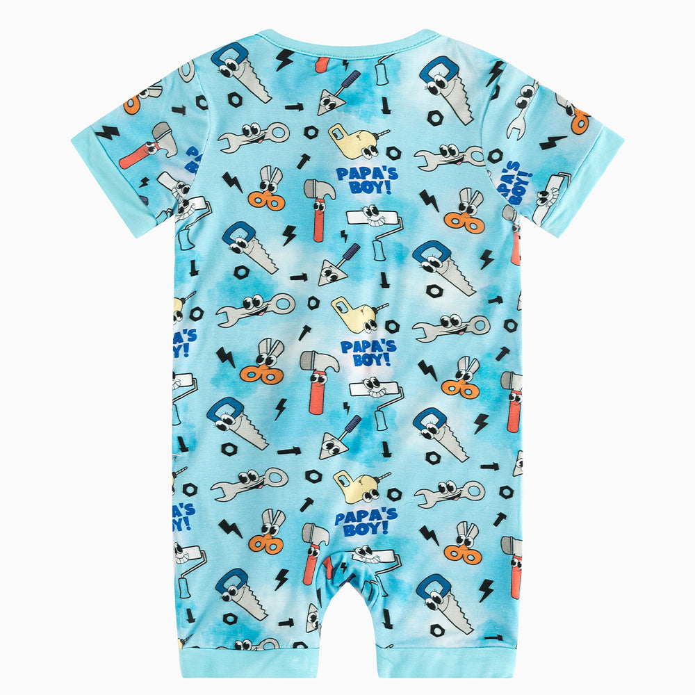 북유럽 드림 잔디 녹색 패턴 짧은 대나무 지피 아기 장난 꾸러기