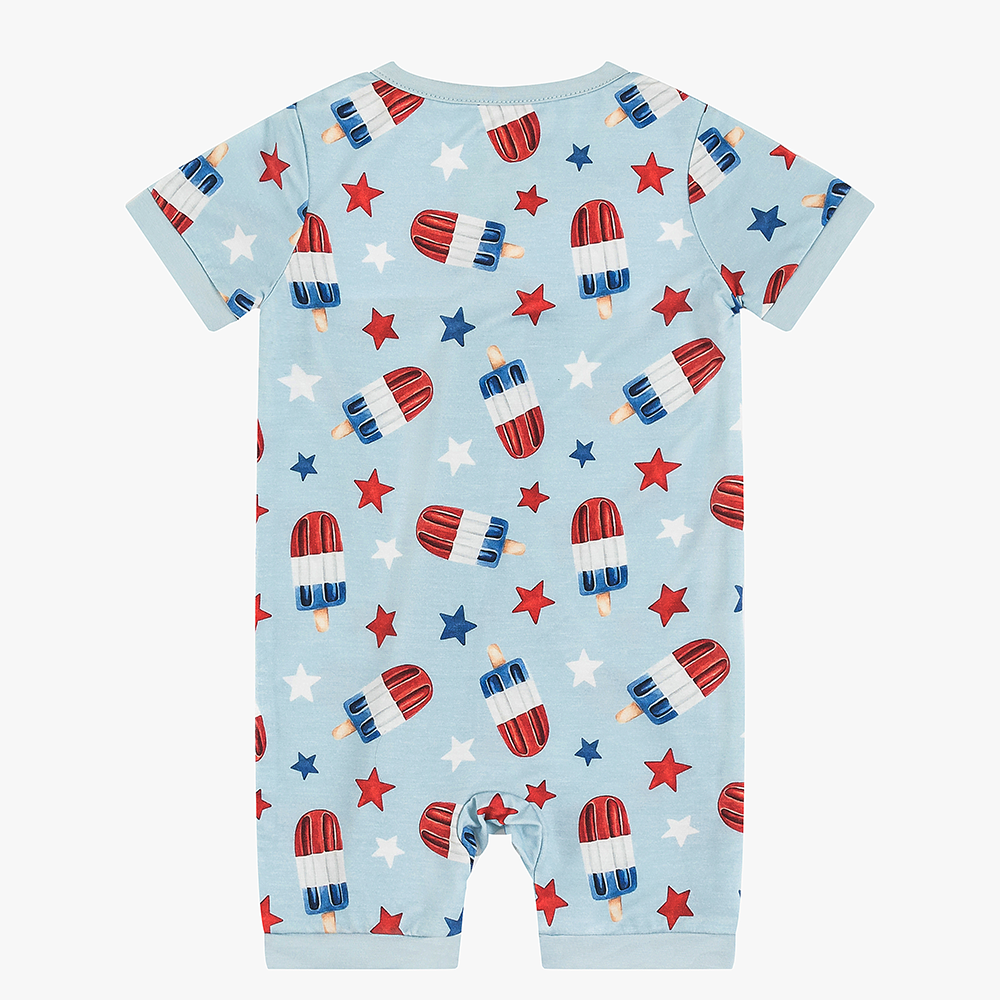 북유럽 드림 잔디 녹색 패턴 짧은 대나무 지피 아기 장난 꾸러기