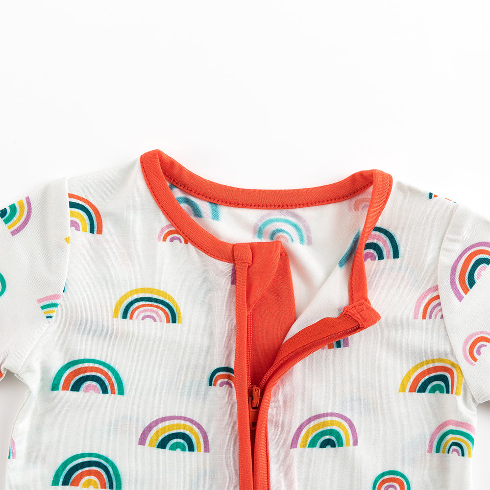 북유럽 드림 잔디 녹색 패턴 짧은 대나무 지피 아기 장난 꾸러기