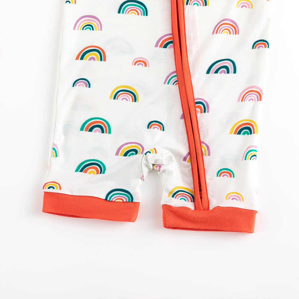 북유럽 드림 잔디 녹색 패턴 짧은 대나무 지피 아기 장난 꾸러기