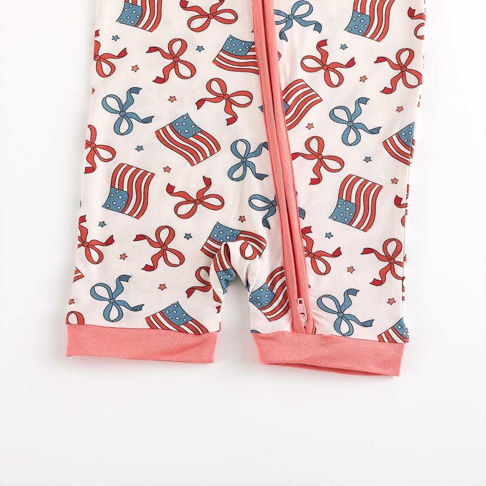 북유럽 드림 잔디 녹색 패턴 짧은 대나무 지피 아기 장난 꾸러기