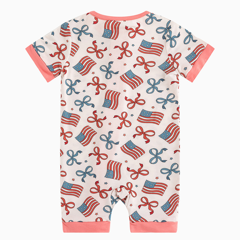 북유럽 드림 잔디 녹색 패턴 짧은 대나무 지피 아기 장난 꾸러기