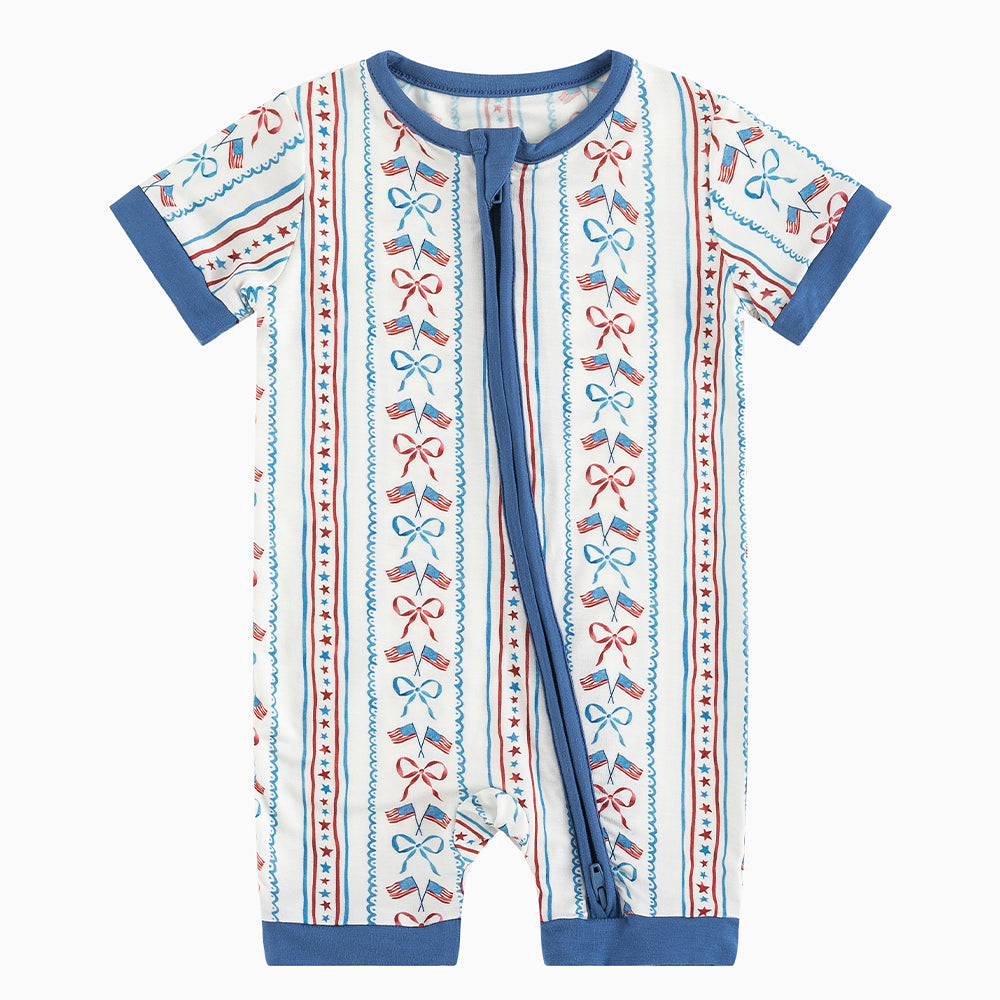 북유럽 드림 잔디 녹색 패턴 짧은 대나무 지피 아기 장난 꾸러기