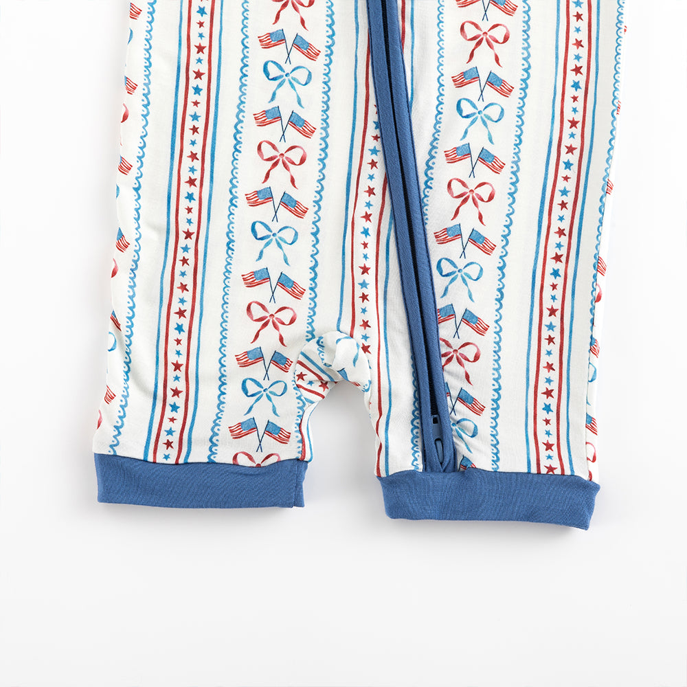 북유럽 드림 잔디 녹색 패턴 짧은 대나무 지피 아기 장난 꾸러기