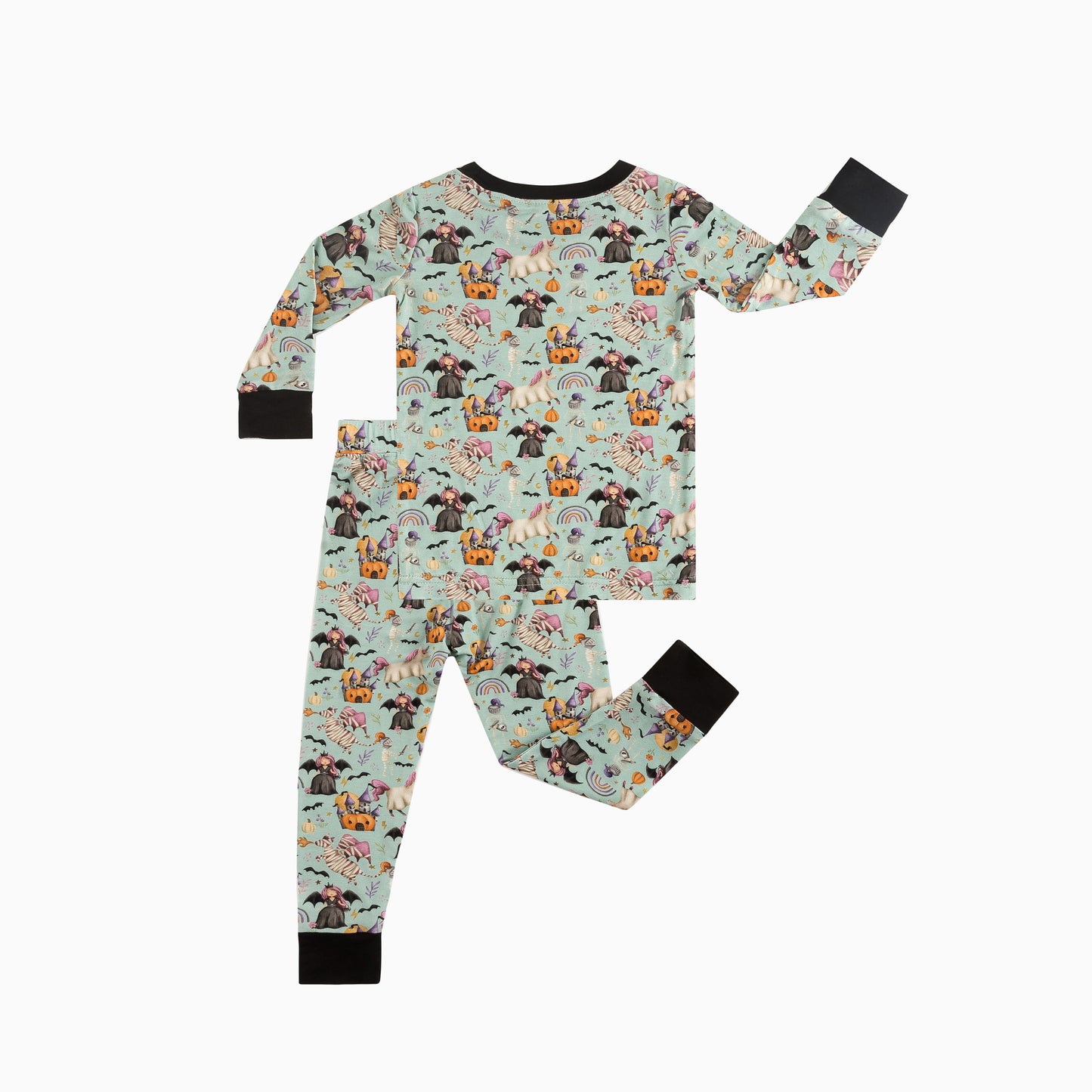 Ensemble de pyjama à manches longues à manches longues en bambou à imprimé de football