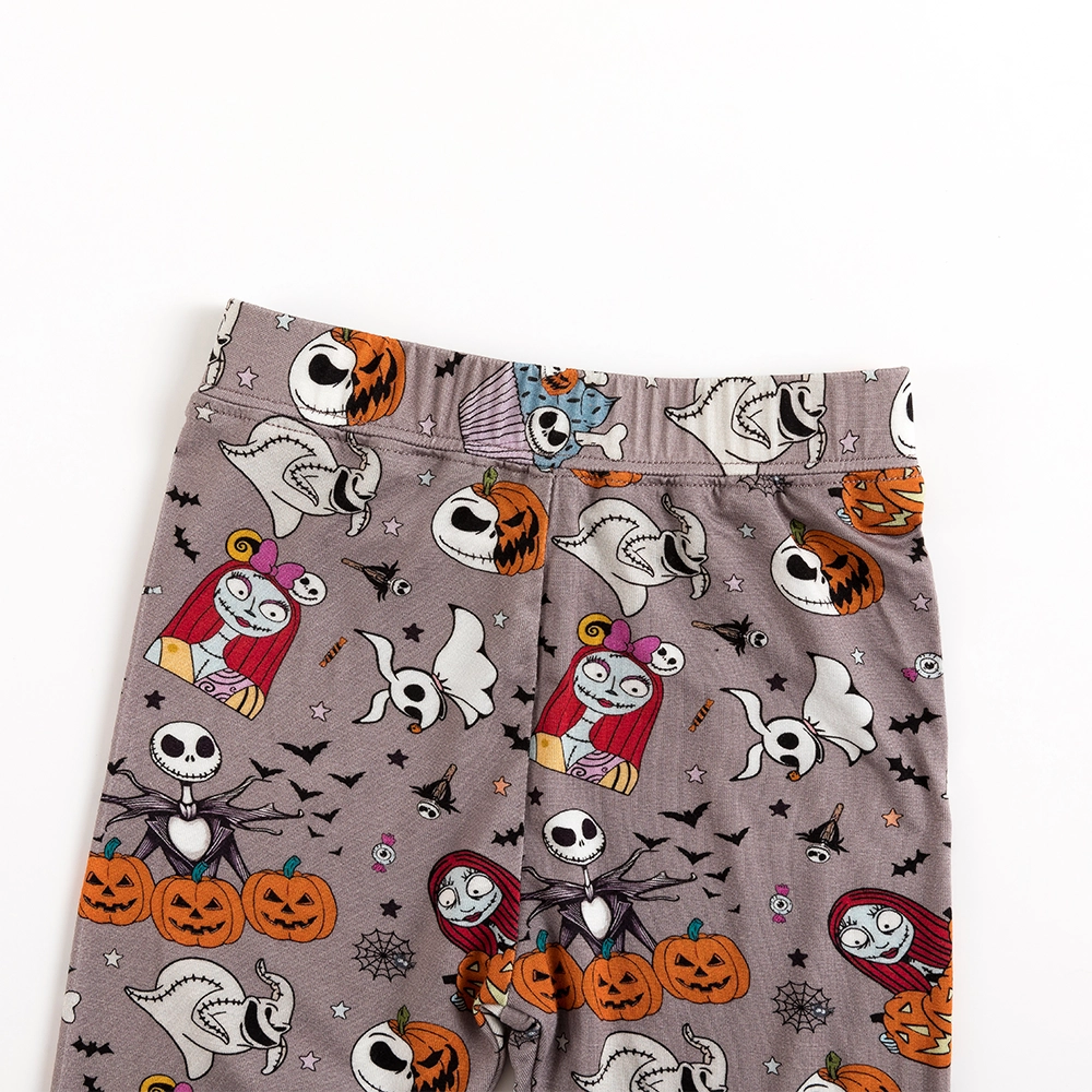 Halloween Skeleton King Pumpkin Bamboo Long Sleeve Pajama Set
