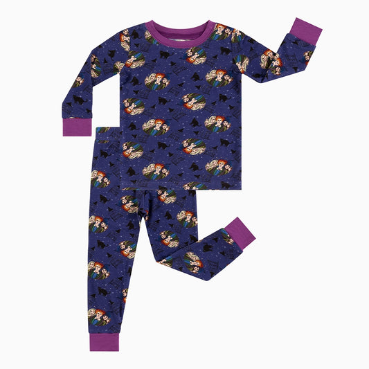 축구 인쇄 대나무 긴 소매 파자마 세트