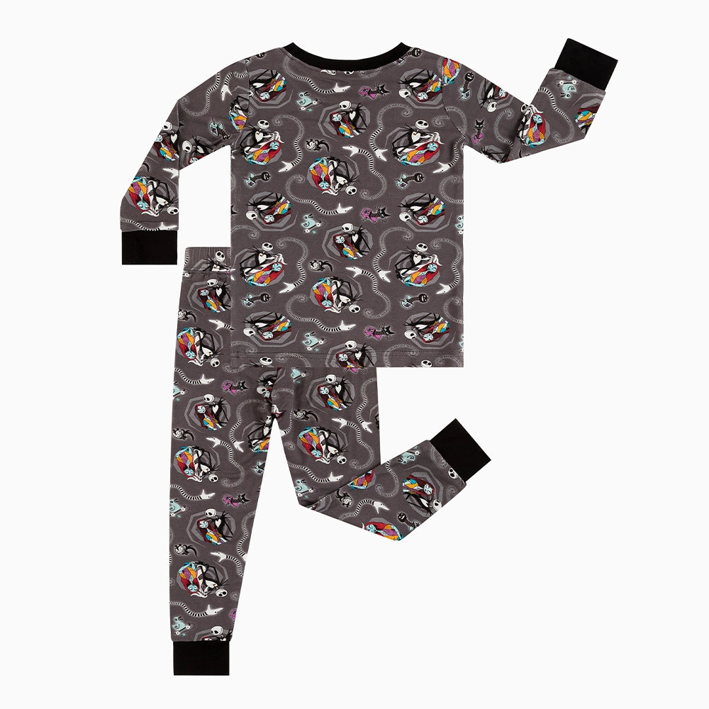 Halloween Skeleton King Snake Bamboo Long Sleeve Pajama Set