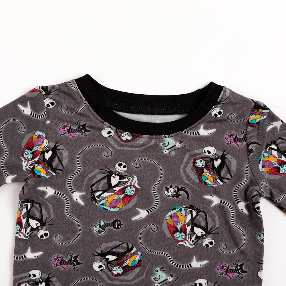 Halloween Skeleton King Snake Bamboo Long Sleeve Pajama Set