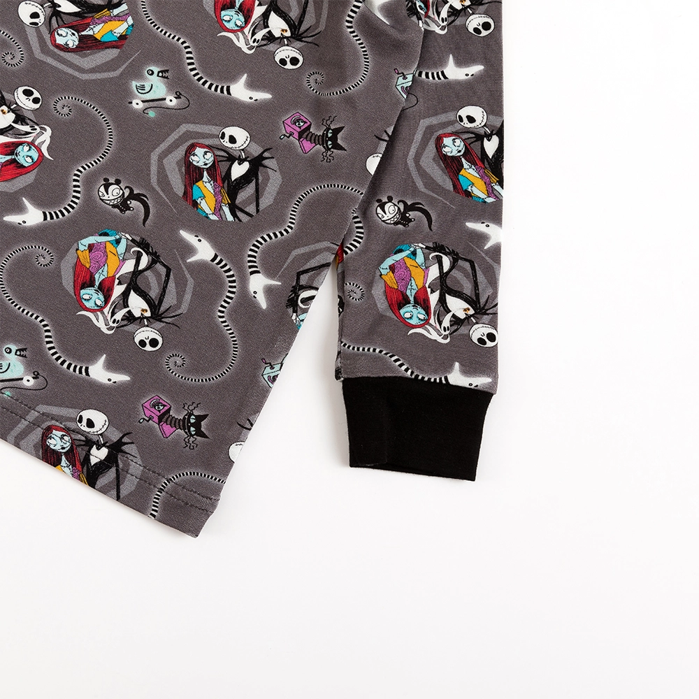 Halloween Skeleton King Snake Bamboo Long Sleeve Pajama Set