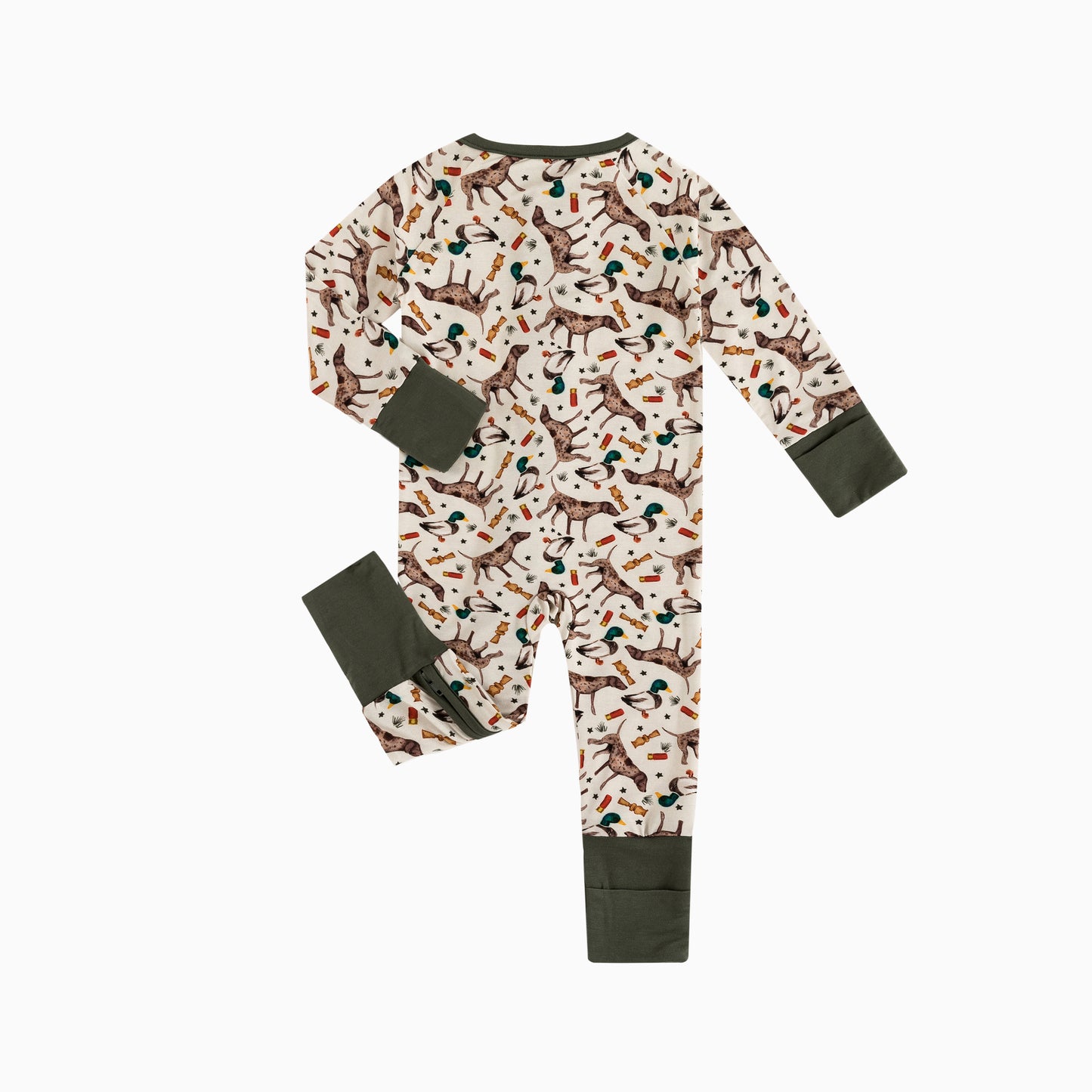 Hound Duck Bamboo Zipper Romper Pajamas